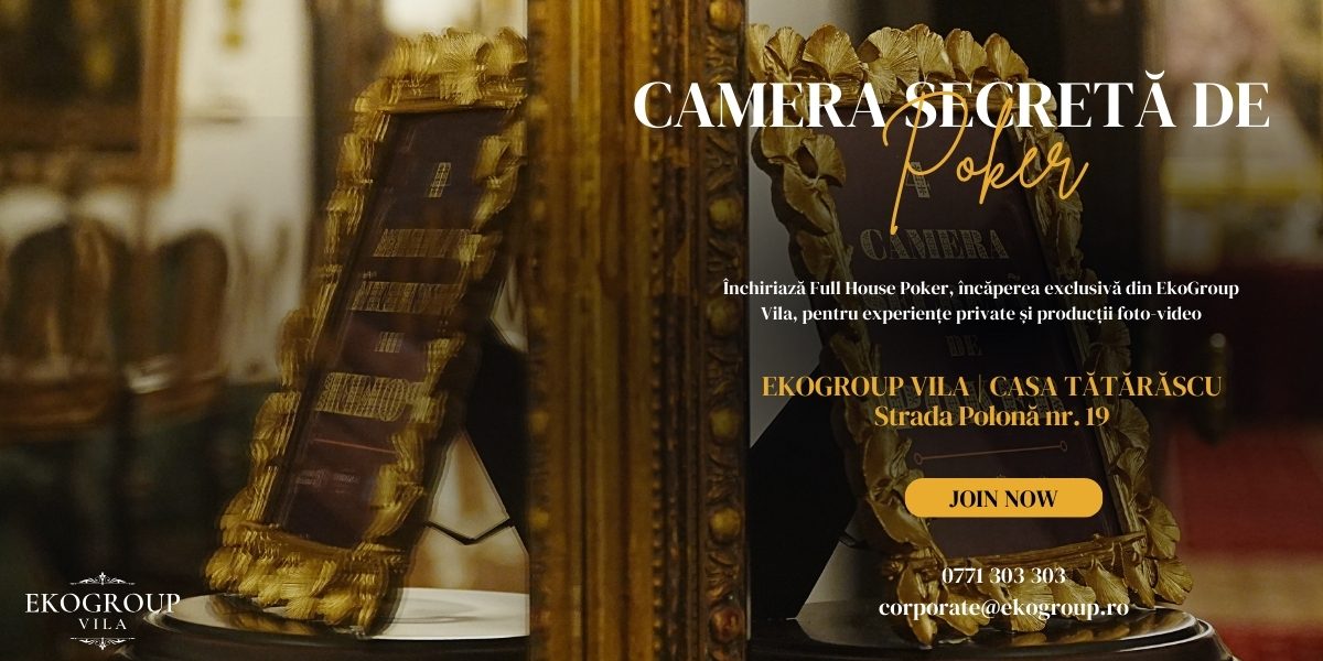 Experiența exclusivistă Full House Poker: camera de poker secretă cu un poker chip set autentic în inima Bucureștiului